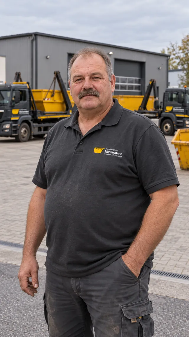 Thomas Mustermann, Inhaber des Containerdienstes.