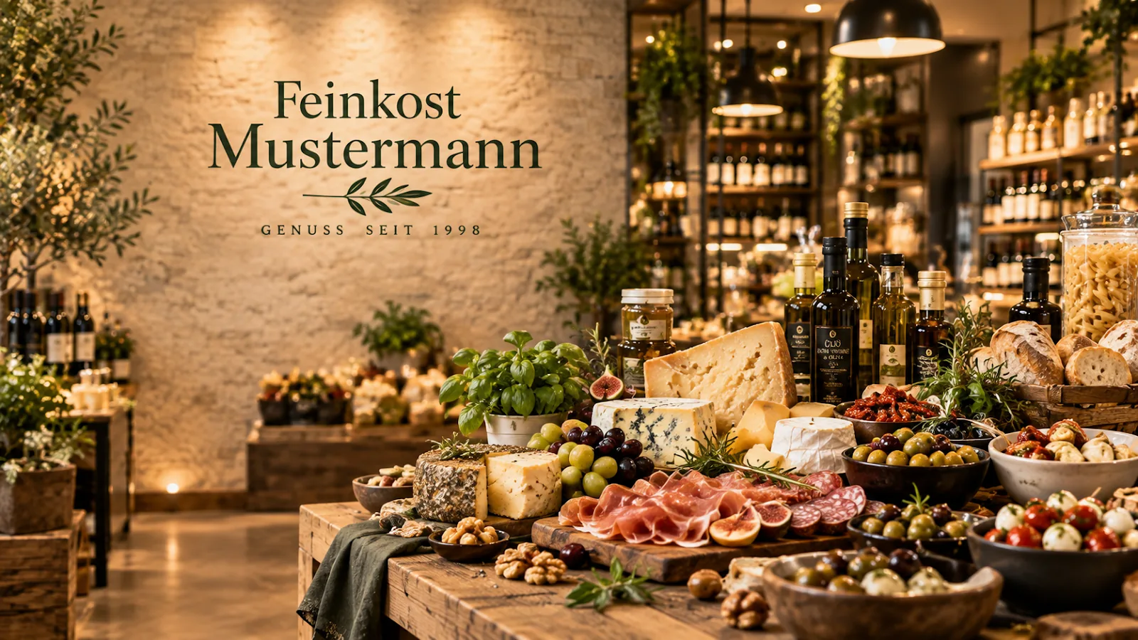 Genusstafel Käse und Antipasti