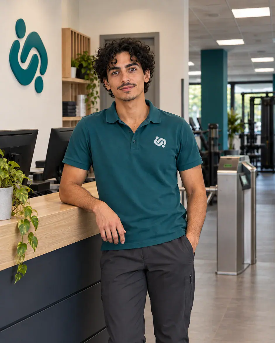 Porträt von Sami Mustermann, Service am Empfang.