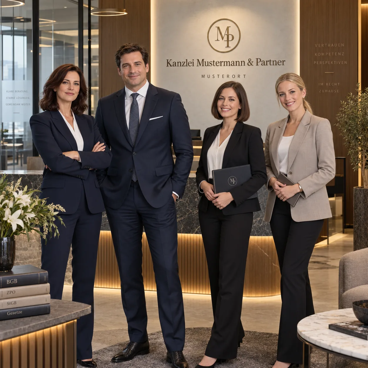 Das Team der Kanzlei Mustermann & Partner