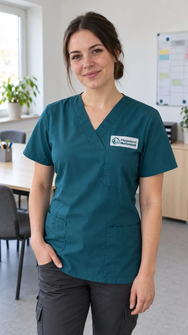 Porträt Julia Musterfrau, Pflegefachfrau