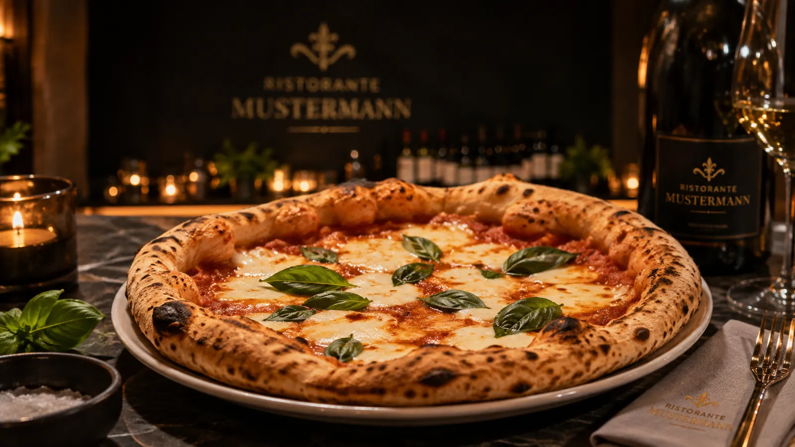 Pizza aus dem Holzofen