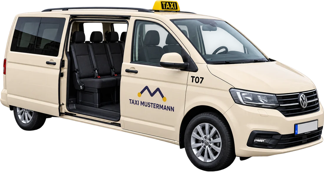 Mittelgroßer Personen-Van, freigestellt